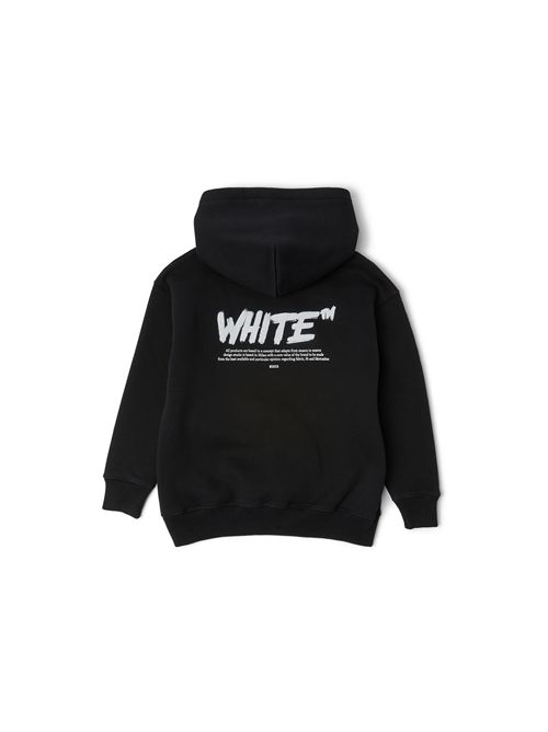 Felpa, unisex, logata. OFF WHITE | FLE00200002